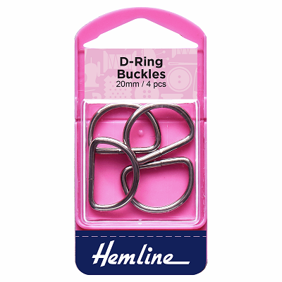 H462.20 D Rings: 20mm: Nickel: 4 Pieces..